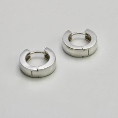 Klappcreolen aus poliertem 925er Silber -  Ohrringe -...