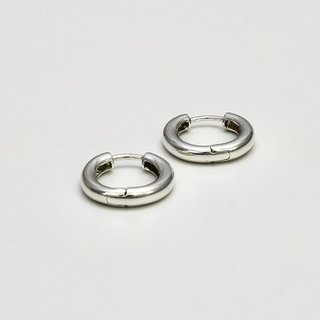 Hbsche Klappcreolen aus glnzend poliertem 925er Silber - Ohrringe - Sterlingsilber