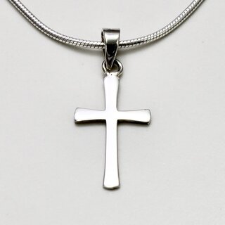 Anhnger kleines Kreuz aus edel poliertem 925er Silber - Kettenanhnger - Sterlingsilber