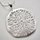 Großes Amulett aus 925er Silber mit floralen Mustern - Kettenanhänger - Sterlingsilber