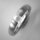 Spannring aus mattiertem Edelstahl mit weißer Zuchtperle - 4 mm - Fingerring - Größe 57