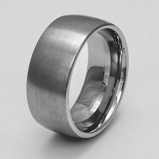 Eleganter Trauring aus mattiertem Edelstahl - 9mm - Bandring - Ehering - Gre 54