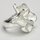 Ring "große Blume" aus massivem 925er Silber - ziselierter Fingerring - Sterlingsilber - Größe 58