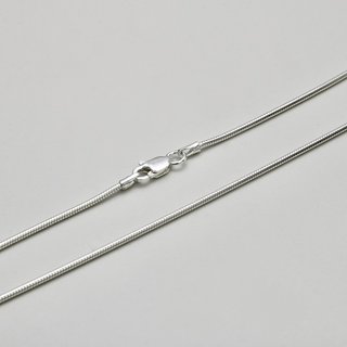 Elegante Schlangenkette 1,2mm aus 925er Silber - Silberkette - Halskette - Sterlingsilber 45cm