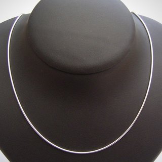 Elegante Schlangenkette 1,2mm aus 925er Silber - Silberkette - Halskette - Sterlingsilber 45cm