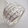 Ring "Spiralen" aus 925er Silber - mattiert und poliert - Fingerring - Sterlingsilber - Größe 58