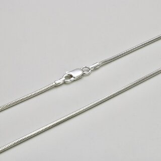 Elegante Schlangenkette 1,6mm aus 925er Silber - Silberkette - Halskette - Sterlingsilber 38cm