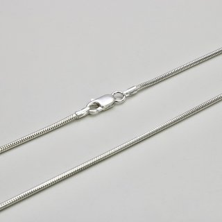 Elegante Schlangenkette 1,6mm aus 925er Silber - Silberkette - Halskette - Sterlingsilber 45cm