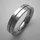 Bandring aus fein mattiertem Edelstahl mit Ausfräsung - 5 mm - Fingerring - Größe 66