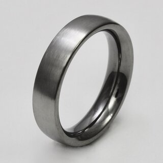 Schlichter Verlobungsring aus Edelstahl - 5 mm - Partnerring - Bandring - Fingerring - Gre - 49
