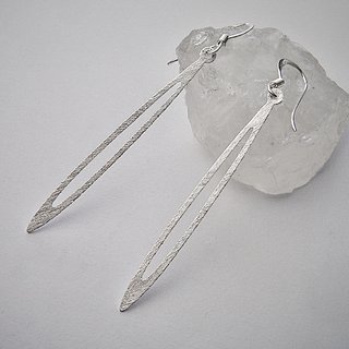 Elegante Ohrhänger aus 925er Silber - Schmale Ohrringe - Sterlingsilber