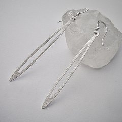 Elegante Ohrhänger aus 925er Silber - Schmale Ohrringe -...