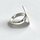 Zeitloser Ring "gewölbte Scheibe" aus gecrashtem 925er Silber - Fingerring - Sterlingsilber - Größe 50