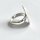Zeitloser Ring "gewölbte Scheibe" aus gecrashtem 925er Silber - Fingerring - Sterlingsilber - Größe 62