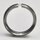 Schicker Spannring aus mattiertem Edelstahl mit weißem Zirkonia - 6 mm - Partnerring - Fingerring - Größe 62