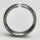 Schicker Spannring aus mattiertem Edelstahl mit weißem Zirkonia - 6 mm - Partnerring - Fingerring - Größe 64