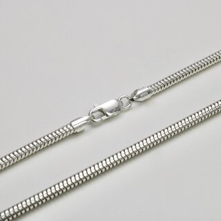 Elegante Schlangenkette 3mm aus 925er Silber - Silberkette - Halskette - Sterlingsilber 40cm