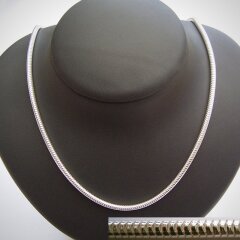 Elegante Schlangenkette 3mm aus 925er Silber - Silberkette - Halskette - Sterlingsilber 70cm