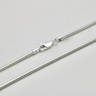 Elegante Schlangenkette 2mm aus 925er Silber - Silberkette - Halskette - Sterlingsilber 42cm