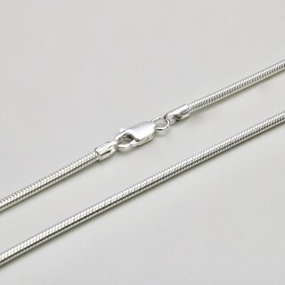 Elegante Schlangenkette 2mm aus 925er Silber - Silberkette - Halskette - Sterlingsilber 45cm