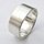 Verlobungsring aus fein mattiertem 925er Silber - Ehering - Sterlingsilber - Größe 61