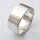 Verlobungsring aus fein mattiertem 925er Silber - Ehering - Sterlingsilber - Größe 62