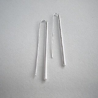 Lange Ohrhänger aus 925er Silber - Ohrringe - Sterlingsilber