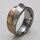 Bicolor Ring aus fein mattiertem Edelstahl, zur Hälfte rosévergoldet- Edelstahlring - Fingerring - Größe 63