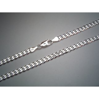 Panzerkette 5mm aus 925er Silber - Dicke Halskette - Silberkette - Sterlingsilber 60cm