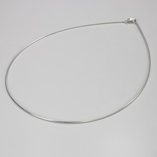 Omegakette aus 925er Silber - 1,3 mm - Halskette - Sterlingsilber - Länge 42 cm