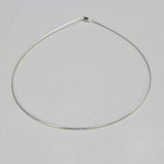 Omegakette aus 925er Silber - 1,3 mm - Halskette - Sterlingsilber - Länge 42 cm