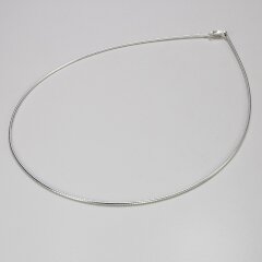 Omegakette aus 925er Silber - 1,3 mm - Halskette - Sterlingsilber - Länge 50 cm
