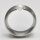 Spannring aus mattiertem Edelstahl mit weißer Zuchtperle - 9 mm - Perlenring - Fingerring - Größe 62