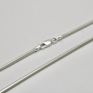 Elegante Schlangenkette 1,9 mm aus 925er Silber - Halskette - Sterlingsilber - Länge 38 cm
