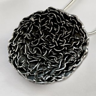 Großer Silberanhänger