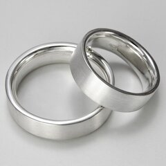 Massiver mattierter unisex Ring 925er Sterlingsilber XXL...