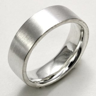 Massiver mattierter unisex Ring 925er Sterlingsilber XXL bis Gre 72 - Gre 50