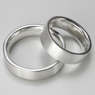 Massiver mattierter unisex Ring 925er Sterlingsilber XXL bis Gre 72 - Gre 54