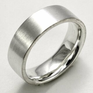 Massiver mattierter unisex Ring 925er Sterlingsilber XXL bis Gre 72 - Gre 64