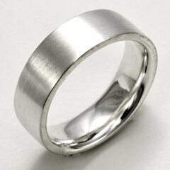 Massiver mattierter unisex Ring 925er Sterlingsilber XXL bis Größe 72 - Größe 64
