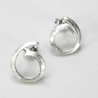 Ohrstecker schlichte Spirale 925er Silber - Ohrringe - Sterlingsilber