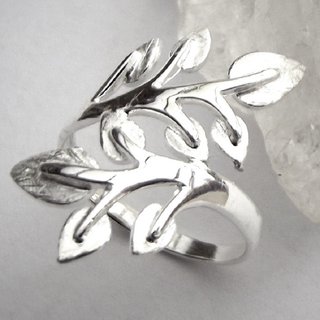 Ring kleiner Zweig  aus 925er Silber - Fingerring - Sterlingsilber - Gre 52