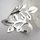 Ring "kleiner Zweig"  aus 925er Silber - Fingerring - Sterlingsilber - Größe 56