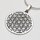 Kettenanhänger "filigrane Blume des Lebens" aus poliertem 925er Silber - Kettenanhänger - Sterlingsilber