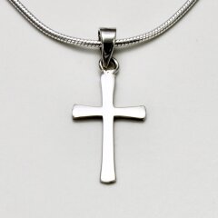 Anhänger kleines Kreuz aus edel poliertem 925er...