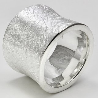 Silberring Ring mit Schwung aus 925er Silber - Fingerring - Sterlingsilber