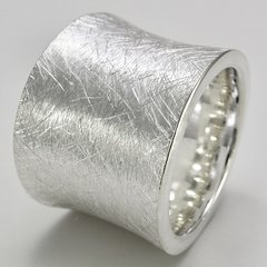Silberring Ring mit Schwung aus 925er Silber - Fingerring...