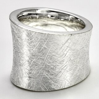 Silberring Ring mit Schwung aus 925er Silber - Fingerring - Sterlingsilber - Größe 56