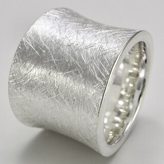 Silberring Ring mit Schwung aus 925er Silber - Fingerring - Sterlingsilber - Gre 64