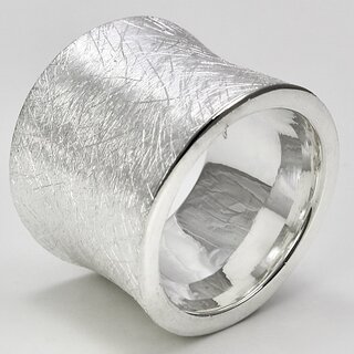 Silberring Ring mit Schwung aus 925er Silber - Fingerring - Sterlingsilber - Größe 64